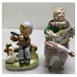 Vintage figurines-no arm on guitar