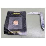 Cheerios 2000 penny & vintage knife(Small section)