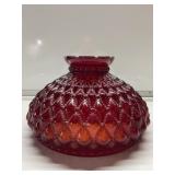 Antique glass lamp shade-10" across