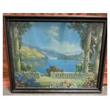 Antique R. Atkinson Framed  Art Lithograph