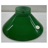 Vintage hand blown green glass lamp shade