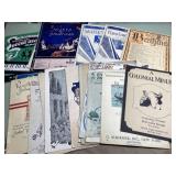 Antique sheet music