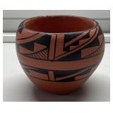 Small signed pottery piece 2 3/4" tall