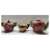 Metroware hand painted apple tea set