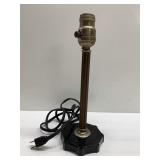 Antique lamp w/ black amethyst base