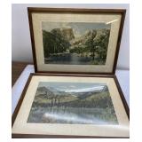 Antique mountain lithos 11x14