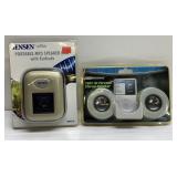 SEALED Jensen Portable MP3 speaker & earbuds,