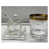 Antique Tiffen Franciscan Dijon & lead crystal