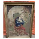 Framed Needlepoint Artwork 22.5"x30.5"