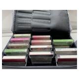 Vintage Karoake cassettes in a case