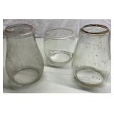 RARE antique oil lamp shades-Dietz more