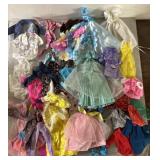 Lot of vintage retro Barbie clothes