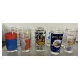 10 glasses from Owens Glass banquets 1951-1970
