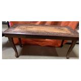 BEAUTIFUL carved antique table 15 x 35.5 x 16.5