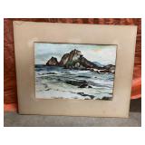 Matted D. McClintock piece-no frame 16x20"