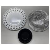 Antique Manhattan glass, milk glass & Vegas Hilton
