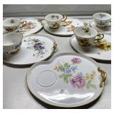 PRETTY floral lunchette plates-WE HAVE ALL CUPS!