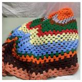 Vintage crocheted throw blanket