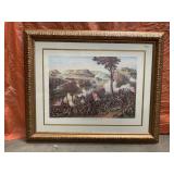27"x 33" Battle of Missionary Ridge Print Framed