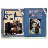 Reference books-antique dolls & kitchen antiques