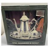 NEW WM Rogers & Son tea set