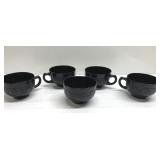 Hazel Atlas black depression clover leaf pieces