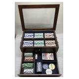 VERY NICE Poker Set with Chips and Cards