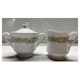 Noritake creamer sugar set