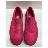 COOL VANS pink checkerboard shoes size 7 Mens