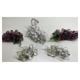 Vintage glass grapes