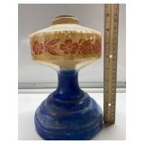 Antique oil lamp base