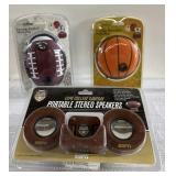 NEW ESPN College Gameday Portable Stereo Speakers