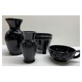 Black Amethyst & dark red antique pieces