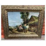 Hendrick Jospeh Dillens Framed Artwork- 23"x27"