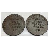 Mold & Pattern Shops metal pieces 4" across
