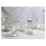 Vintage & antique glass decanter, pitcher more