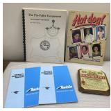 1980s Cosby Show book, clock repair manual,