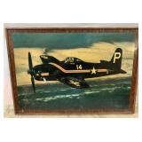 Vintage wood lacquer plane piece 13 x 19' Vintage wood lacquer plane piece 13 x 19'