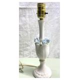 Mid century modern blue rose dresser lamp Mid century modern blue rose dresser lamp