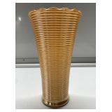Vintage Fire King Anchor Hocking peach luster vase Vintage Fire King Anchor Hocking peach luster vase