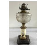 BEAUTIFUL rare antique oil lamp 13' tall BEAUTIFUL rare antique oil lamp 13' tall