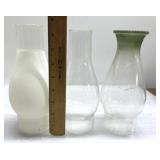 Oil lamp shades-1 green topped Oil lamp shades-1 green topped