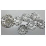 Antique glass lamp parts-has hooks for crystals Antique glass lamp parts-has hooks for crystals