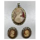 Antique Cameo pieces Antique Cameo pieces