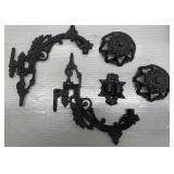 Cast oil lamp wall holder Cast oil lamp wall holder