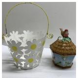 Susan Winget birdhouse relish spreader & metal Susan Winget birdhouse relish spreader & metal