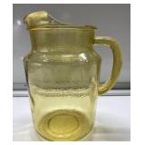 Vintage Anchor Hocking Amber Glass Pitcher Vintage Anchor Hocking Amber Glass Pitcher