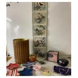 Trashcan, patriotic stuff, more-ruler not incl Trashcan, patriotic stuff, more-ruler not incl