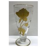 Vintage Gold Tone Flower Vase Vintage Gold Tone Flower Vase