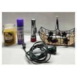 Candle, cord, basket, flashlight & more Candle, cord, basket, flashlight & more